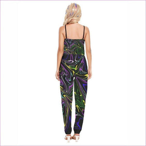 - Mandala Skewed Womens V-neck Cami Jumpsuit - womens jumpsuit at TFC&H Co.