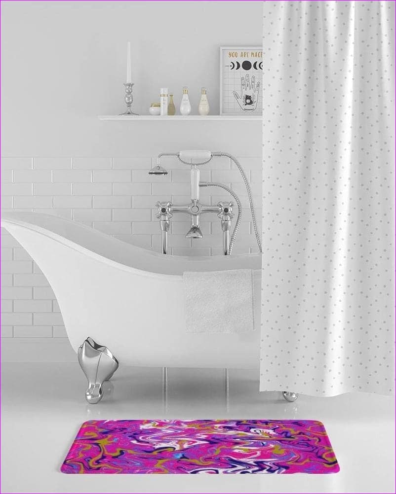 Marbled Pixie Bath Mat - bath mat at TFC&H Co.