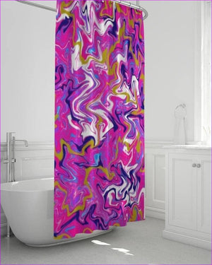 - Marbled Pixie Shower Curtain 72"x72" - shower curtain at TFC&H Co.