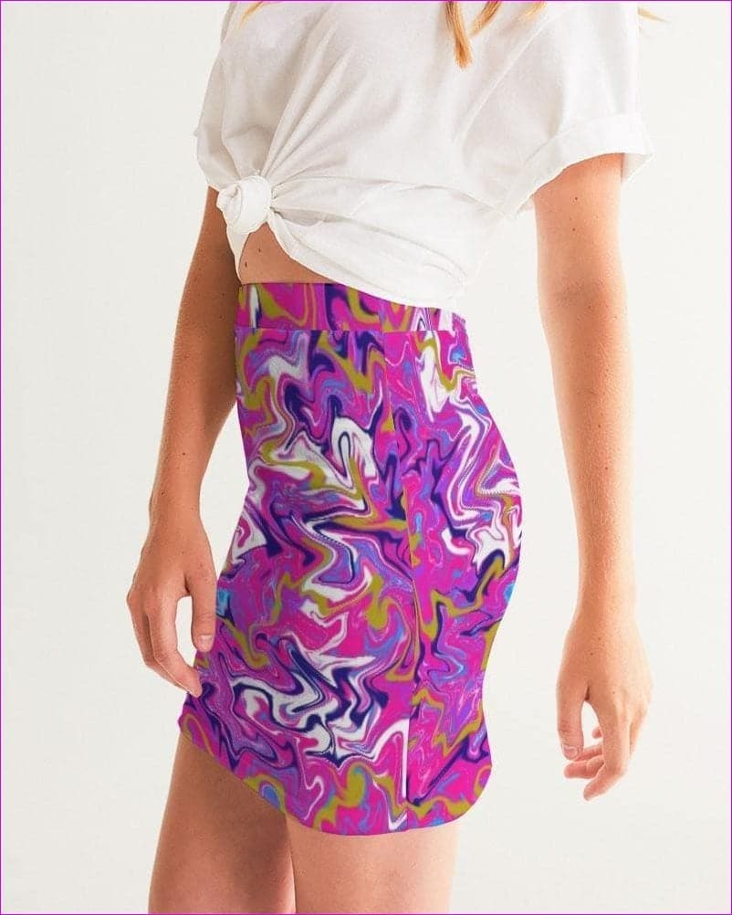 Marbled Pixie Womens Mini Skirt - women's skirt at TFC&H Co.