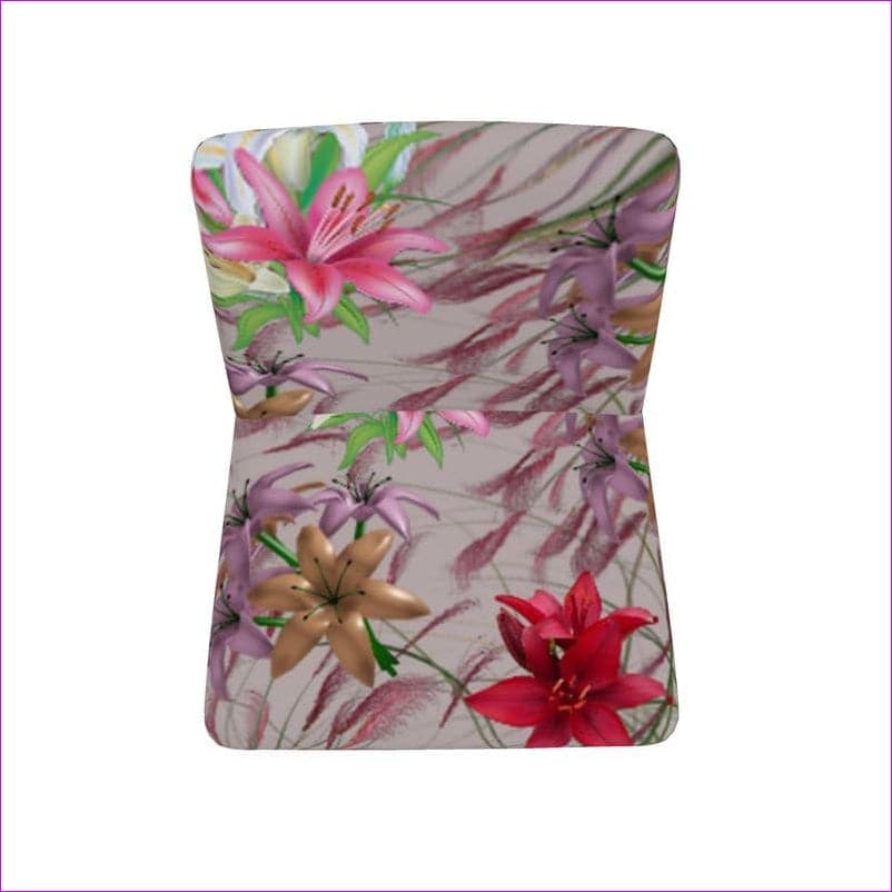 Mauve Gold Floral Occasional Chair - Occasional Chair at TFC&H Co.