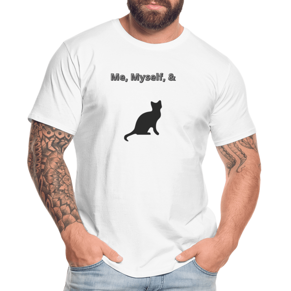Me, Myself, & Cat Premium Men's Organic T-Shirt - Men’s Premium Organic T-Shirt | Spreadshirt 1352 at TFC&H Co.