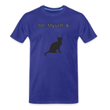 royal blue - Me, Myself, & Cat Premium Men's Organic T-Shirt - Men’s Premium Organic T-Shirt | Spreadshirt 1352 at TFC&H Co.