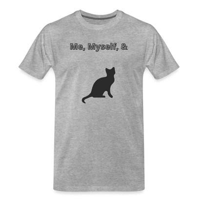 Me, Myself, & Cat Premium Men's Organic T-Shirt - Men’s Premium Organic T-Shirt | Spreadshirt 1352 at TFC&H Co.