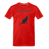 red - Me, Myself, & Cat Premium Men's Organic T-Shirt - Men’s Premium Organic T-Shirt | Spreadshirt 1352 at TFC&H Co.