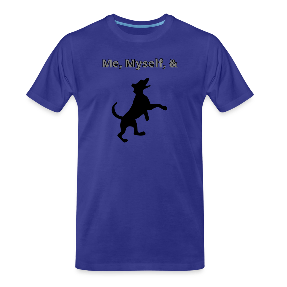 royal blue - Me, Myself, & Dog Premium Men’s Organic T-Shirt - Men’s Premium Organic T-Shirt | Spreadshirt 1352 at TFC&H Co.