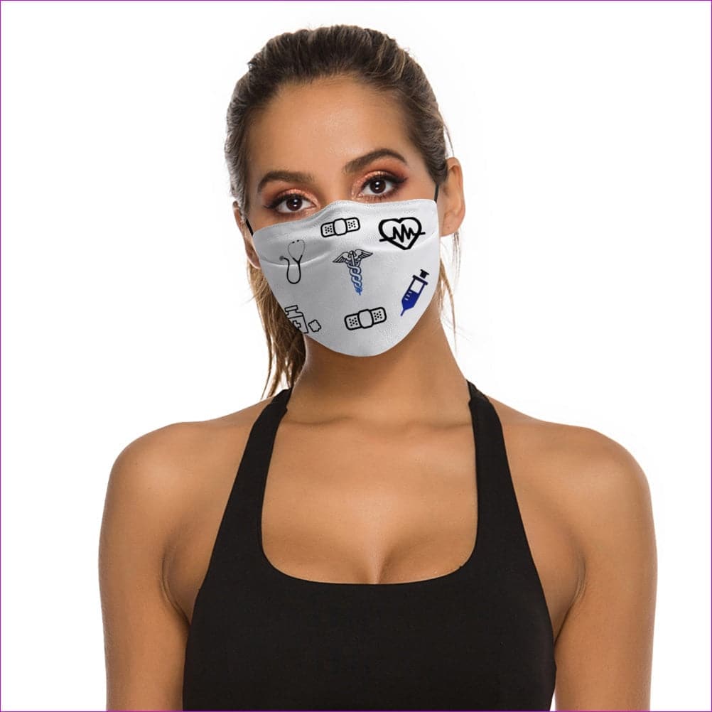 - Medical Symbol Face Mask with Filter Element - Face Mask at TFC&H Co.