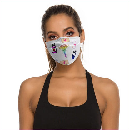 Medical Symbols Face Mask with Filter Element - Face Mask at TFC&H Co.