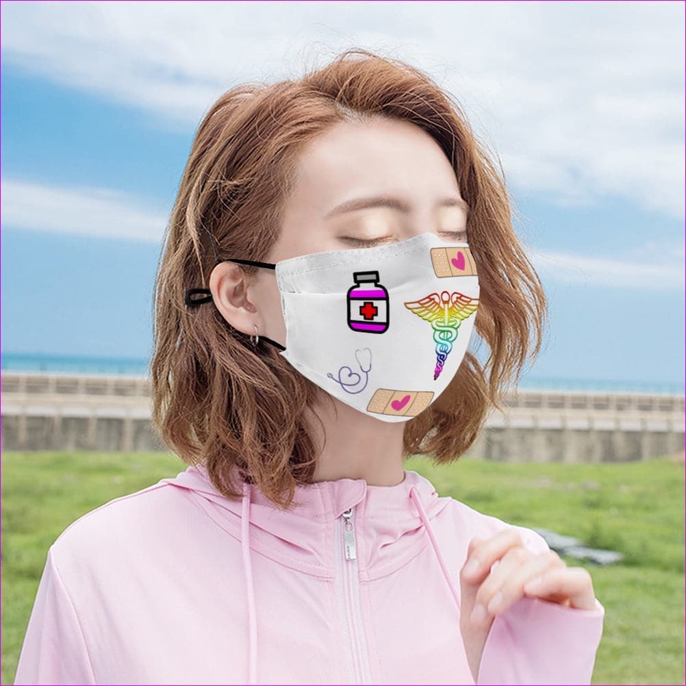 Medical Symbols Face Mask with Filter Element - Face Mask at TFC&H Co.