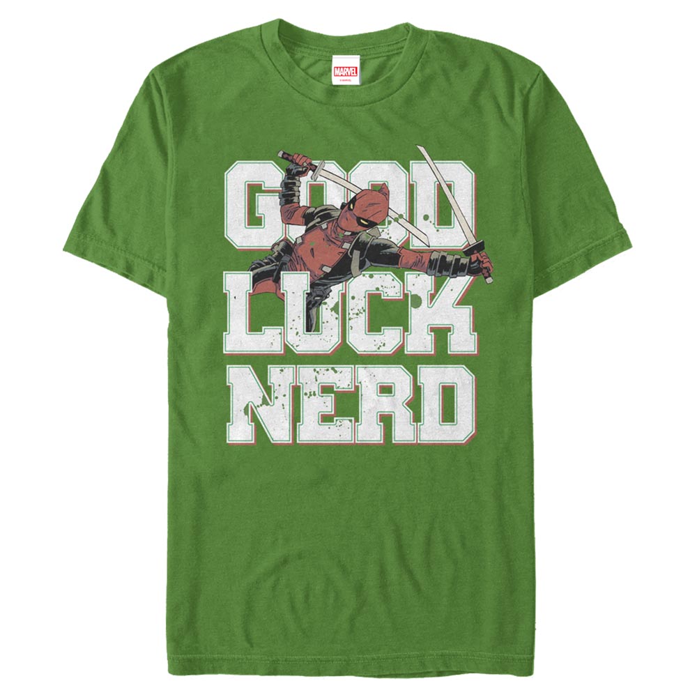 KELLY Men's Marvel Good Luck Nerd T-Shirt - Ships from The US - T-Shirt at TFC&H Co.