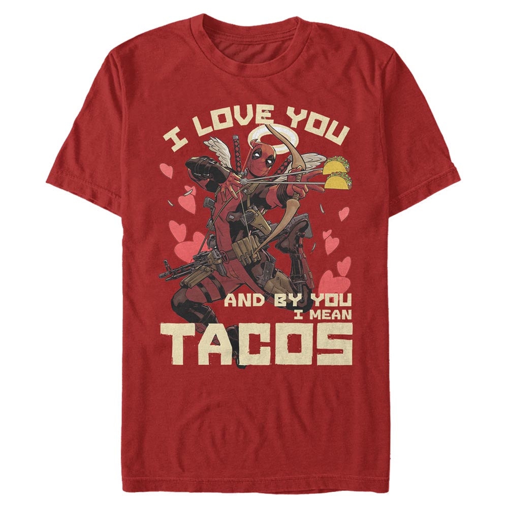 RED Men's Marvel Taco Love T-Shirt - Ships from The US - T-Shirt at TFC&H Co.