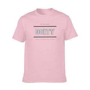 Pink color - Deity Men's O-neck Short Sleeve T-Shirt | 100% Cotton - mens t-shirt at TFC&H Co.