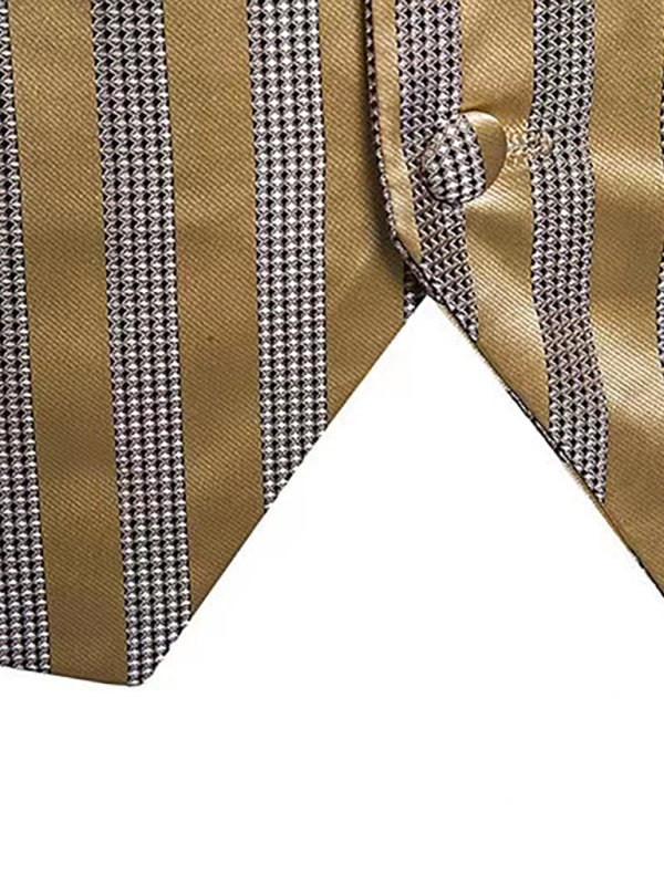 Men's Striped Vest Slim Fit Skinny Wedding Waistcoat - 3 colors - men's suit vest at TFC&H Co.