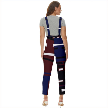 Metal Mask Womens Pinafore Overalls Jumpsuit - women's overalls at TFC&H Co.