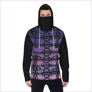 Midnight Aros Unisex Pullover Hoodie With Mask - Black - Men's Hoodies at TFC&H Co.
