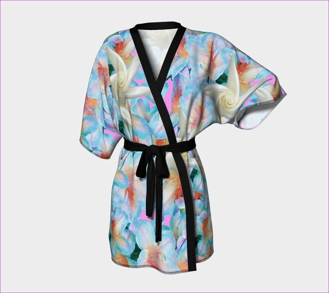 Midnight Floral Kimono Robe - Kimono Robe at TFC&H Co.