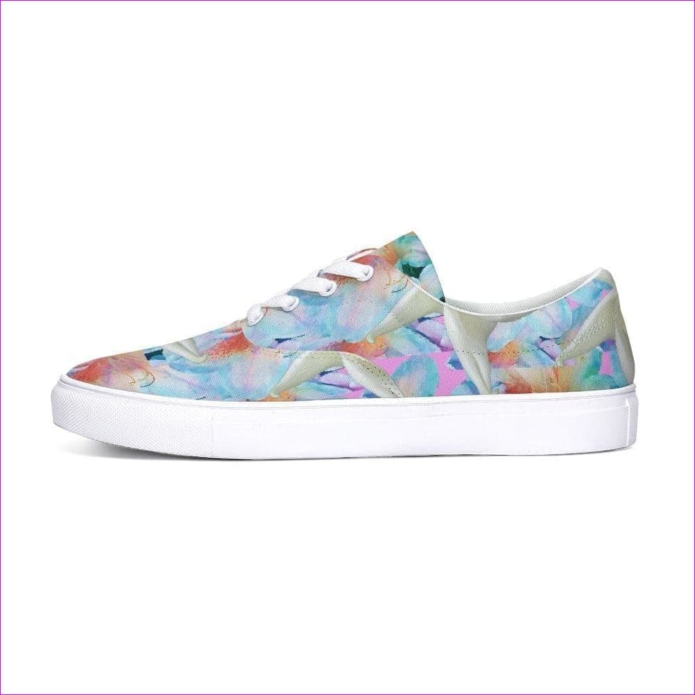 Midnight Floral Lace Up Canvas Shoe - women's shoe at TFC&H Co.