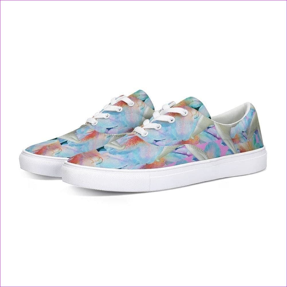 Midnight Floral Lace Up Canvas Shoe - women's shoe at TFC&H Co.