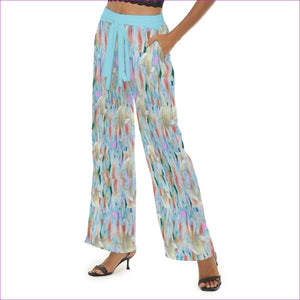 - Midnight Floral Womens Casual Straight-leg Pants - womens pants at TFC&H Co.