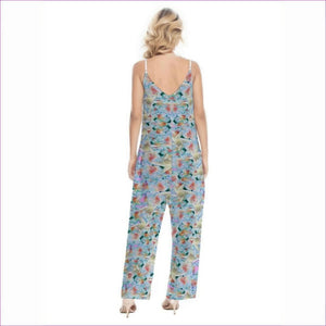 - Midnight Floral Womens Loose Cami Jumpsuit - womens jumpsuit at TFC&H Co.