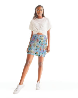 - Midnight Floral Womens Mini Skirt - womens skirt at TFC&H Co.