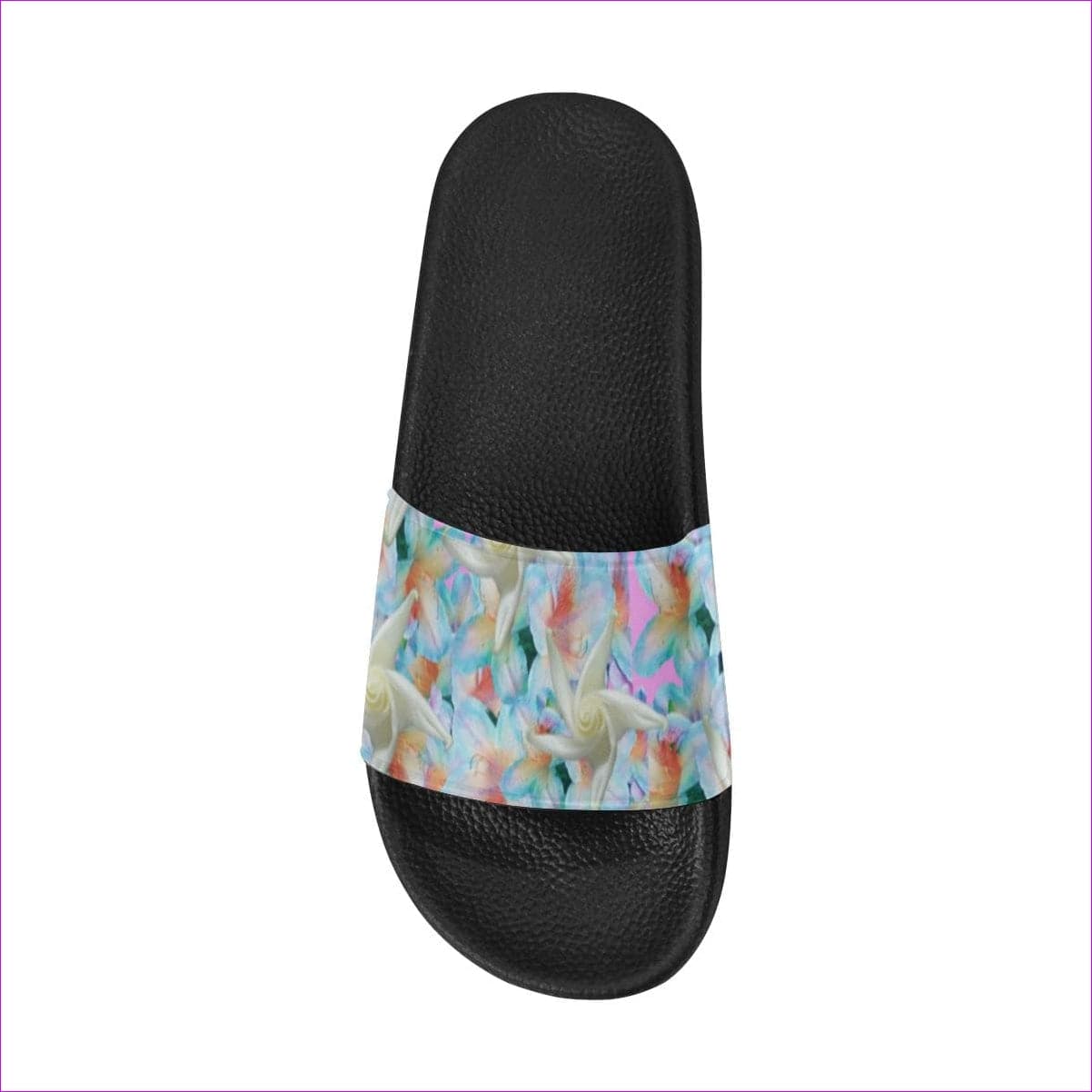 Midnight Floral Womens Slide Sandals - women's shoe at TFC&H Co.