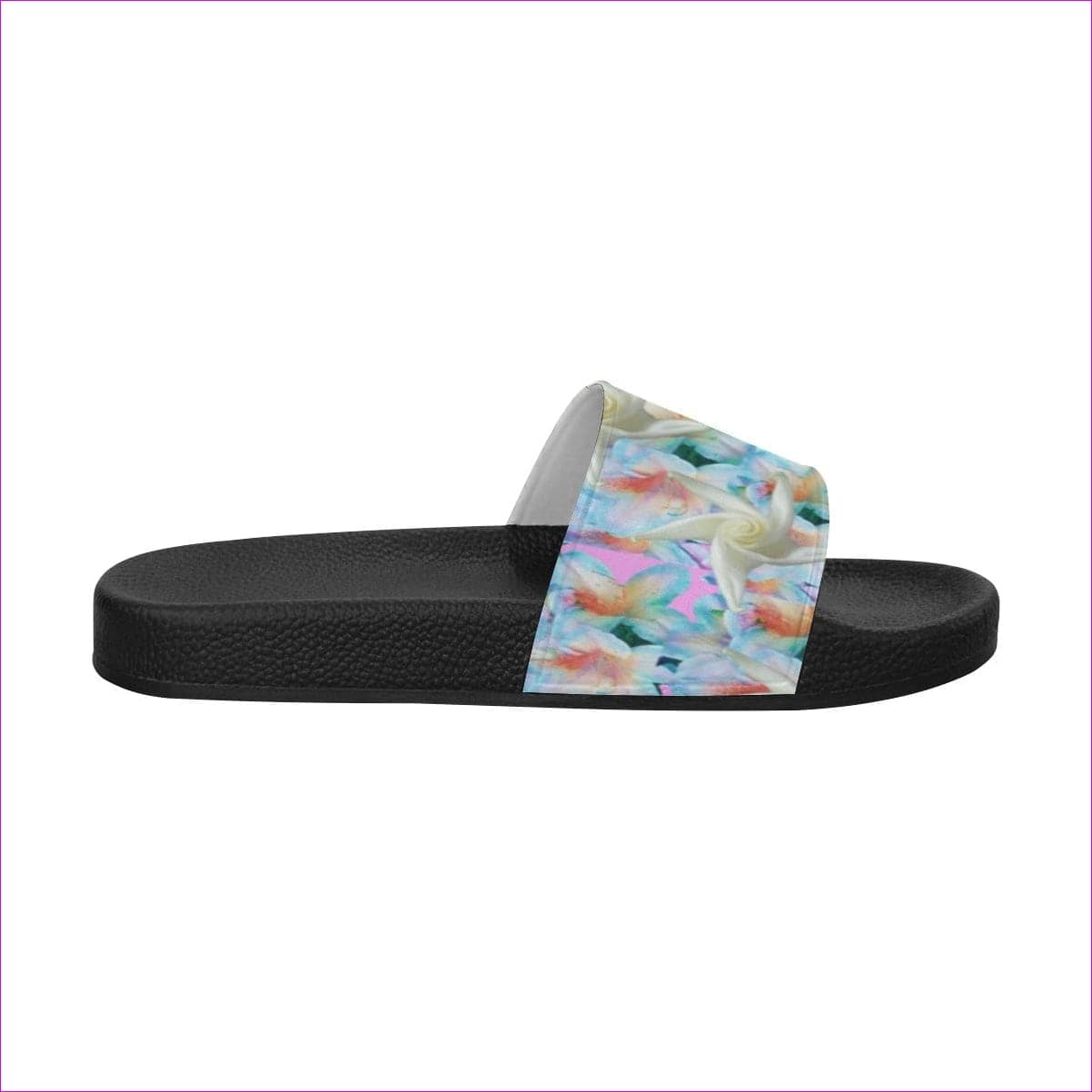 - Midnight Floral Womens Slide Sandals - womens shoe at TFC&H Co.