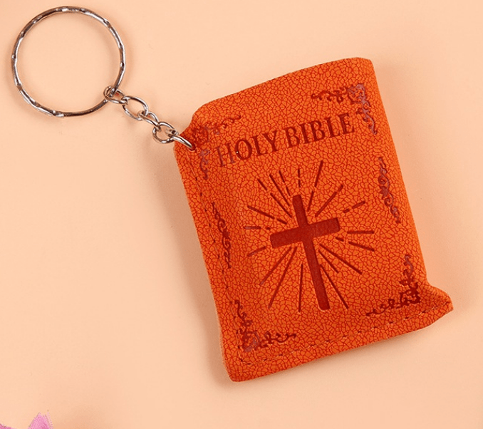 Orange - Mini HOLY Bible Keychain - keychain at TFC&H Co.