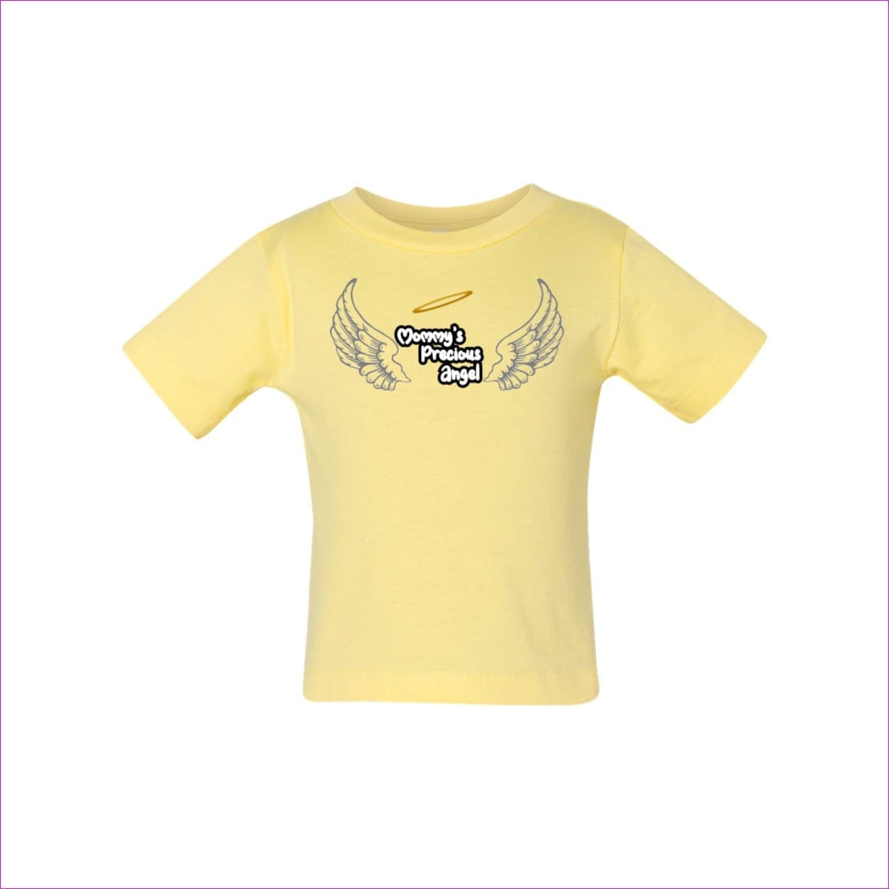 Yellow - Mommyś Precious Angel Baby Short Sleeve Tee - kids tee at TFC&H Co.