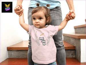 12/18 Pink Mommyś Precious Angel Baby Short Sleeve Tee - kids tee at TFC&H Co.