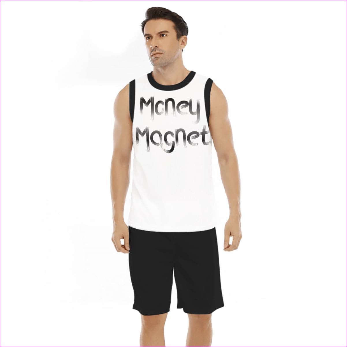 Money Magnet 2 Men's Basketball Clothing Set - men's top & short set at TFC&H Co.