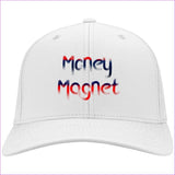 CP80 Twill Cap White One Size - Money Magnet Embroidered Knit Cap, Cap, Beanie - Beanie at TFC&H Co.