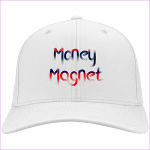 CP80 Twill Cap White One Size - Money Magnet Embroidered Knit Cap, Cap, Beanie - Beanie at TFC&H Co.