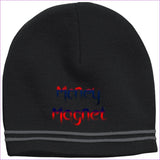 STC20 Colorblock Beanie Black/Iron Grey One Size - Money Magnet Embroidered Knit Cap, Cap, Beanie - Beanie at TFC&H Co.
