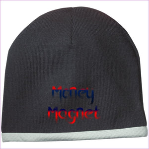 STC15 Performance Knit Cap Black One Size - Money Magnet Embroidered Knit Cap, Cap, Beanie - Beanie at TFC&H Co.