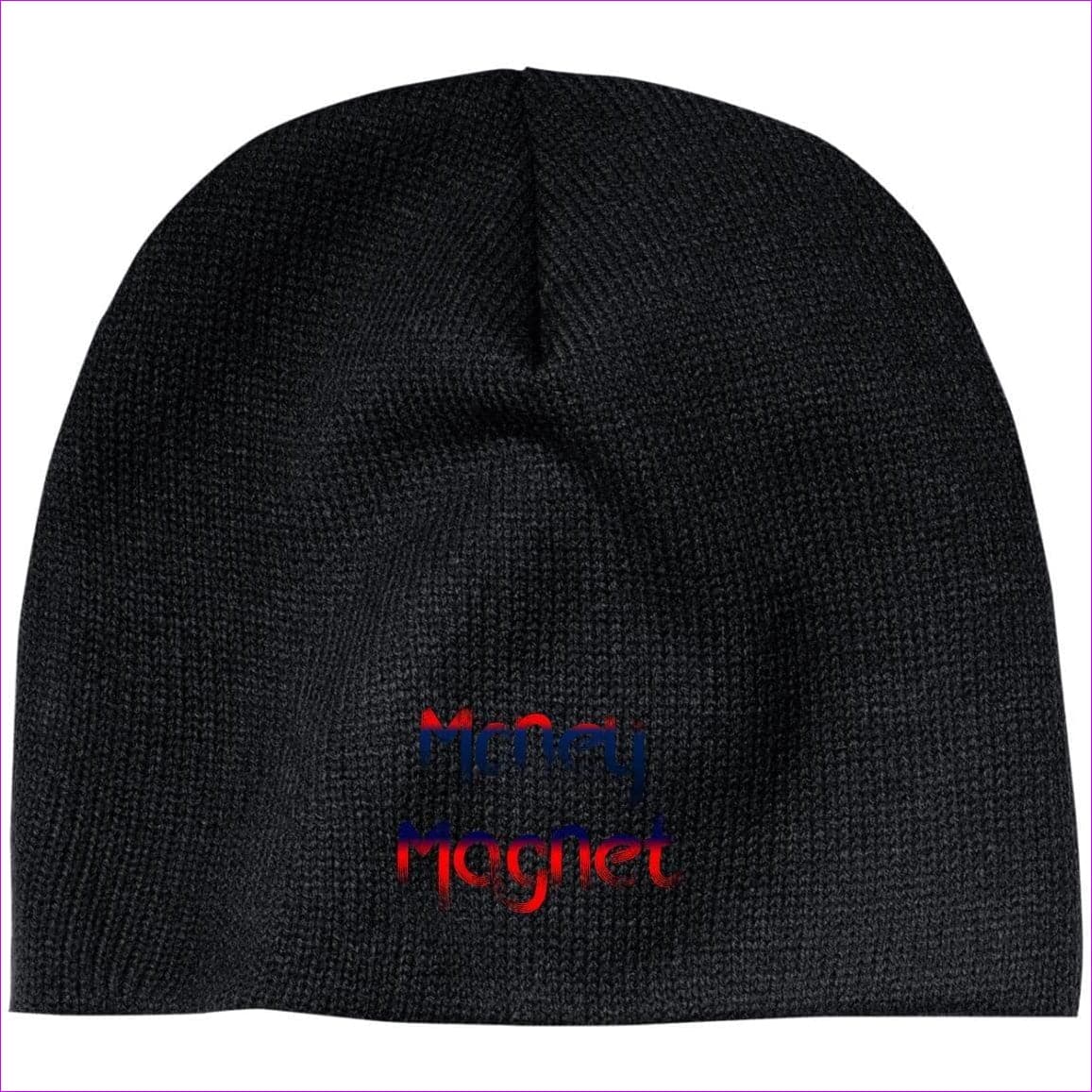CP91 100% Acrylic Beanie Black One Size Money Magnet Embroidered Knit Cap, Cap, Beanie - Beanie at TFC&H Co.