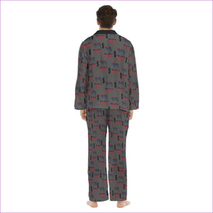 Money Magnet Men's Lapel Pajama Set - men's sleepwear at TFC&H Co.