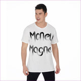 White - Money Magnet Men's O-Neck T-Shirt - Mens T-Shirts at TFC&H Co.