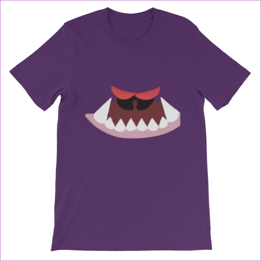 Purple Monster Mouth Monster Kids Classic T-Shirt - 12 colors - kids tee at TFC&H Co.
