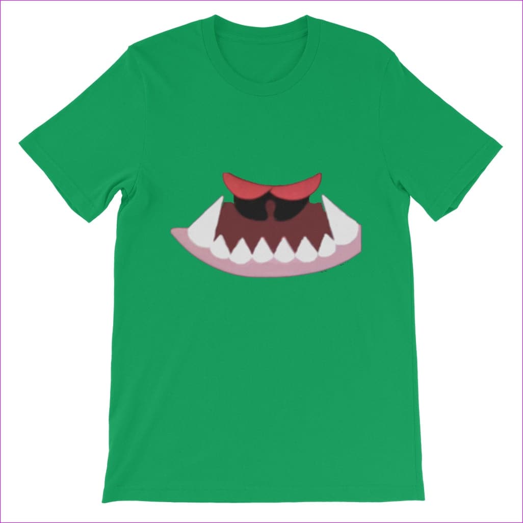 Kelly Green Monster Mouth Monster Kids Classic T-Shirt - 12 colors - kids tee at TFC&H Co.