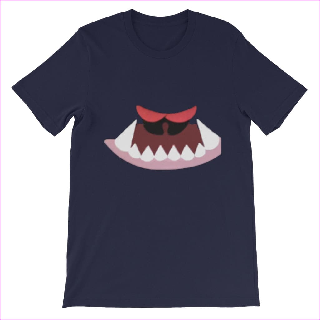 Navy Monster Mouth Monster Kids Classic T-Shirt - 12 colors - kids tee at TFC&H Co.