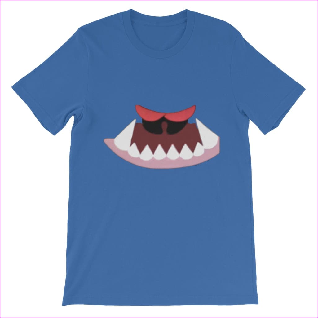 Royal Blue Monster Mouth Monster Kids Classic T-Shirt - 12 colors - kids tee at TFC&H Co.