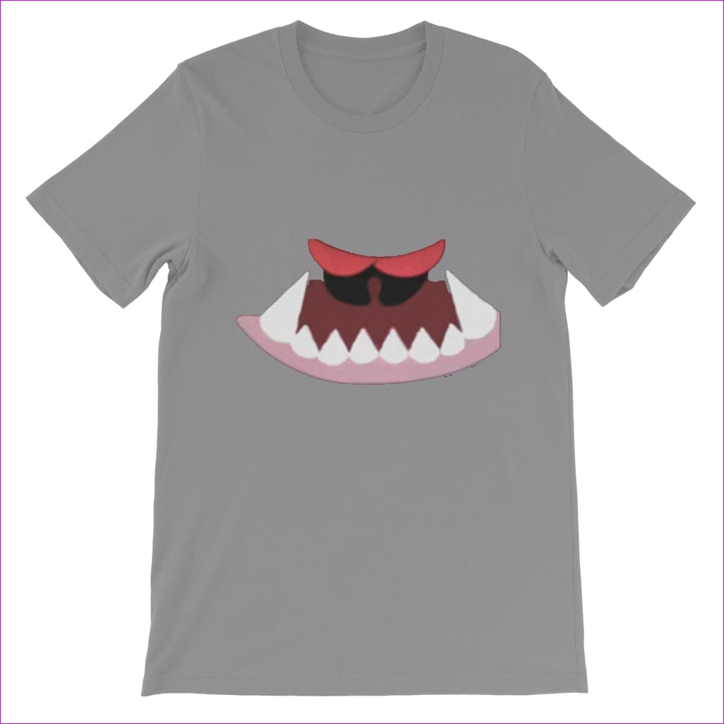 Light Grey Monster Mouth Monster Kids Classic T-Shirt - 12 colors - kids tee at TFC&H Co.