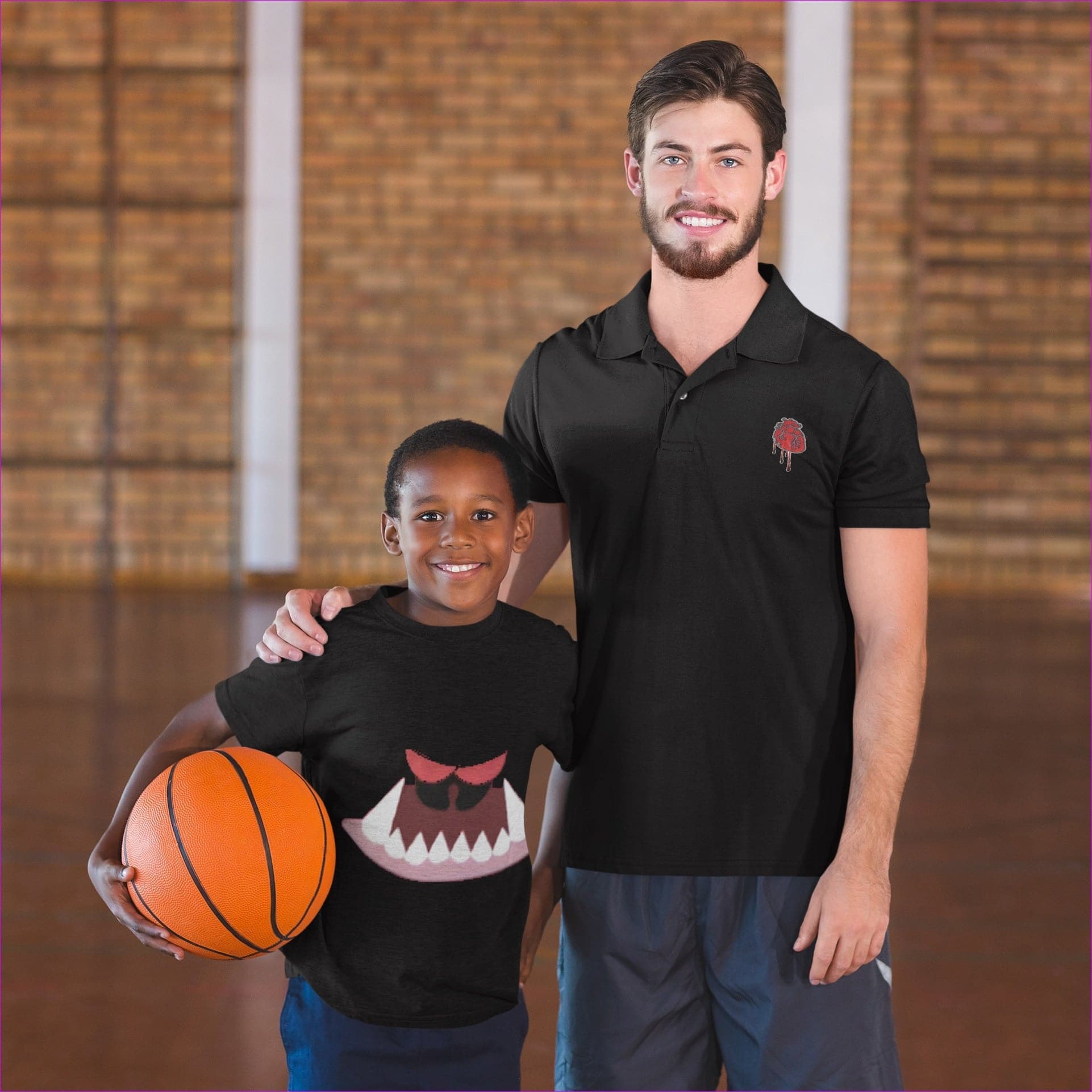 Black 3 to 4 Years Monster Mouth Monster Kids Classic T-Shirt - 12 colors - kids tee at TFC&H Co.