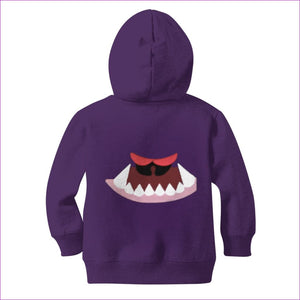 Purple - Monster Mouth Monster Kids Classic Zip Hoodie - kids hoodie at TFC&H Co.