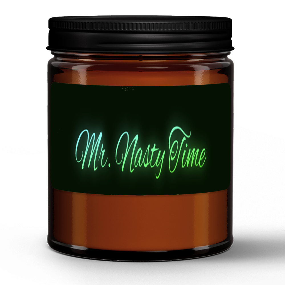 Mr. Nasty Time Vanilla Bean Natural Wax Candle Jar (9oz) - candle at TFC&H Co.