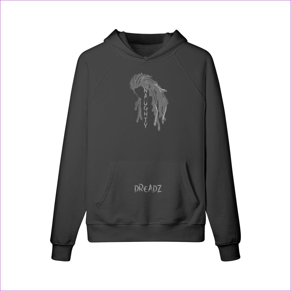 Black - Naughty Dreadz Fleece Hoodie - 5 colors - mens hoodie at TFC&H Co.