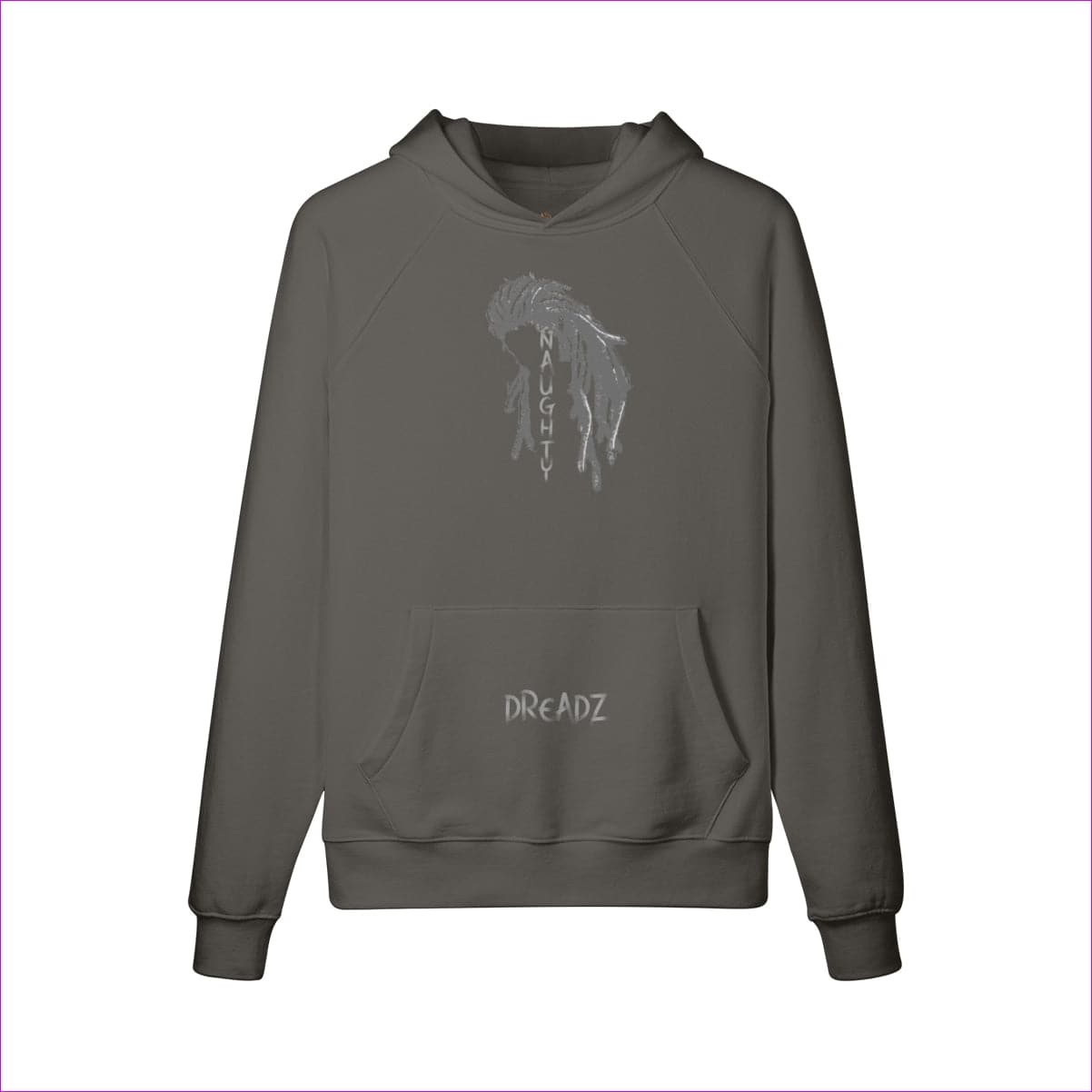 Charcoal Gray - Naughty Dreadz Fleece Hoodie - 5 colors - mens hoodie at TFC&H Co.