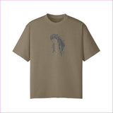 Khaki - Naughty Dreadz Washed Raw Edge T-shirt - 8 colors - mens t-shirt at TFC&H Co.
