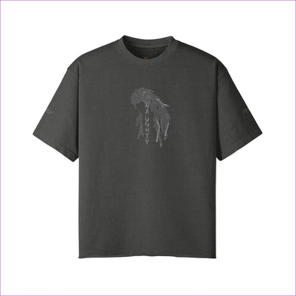 Dark Gray Naughty Dreadz Washed Raw Edge T-shirt - 8 colors - men's t-shirt at TFC&H Co.